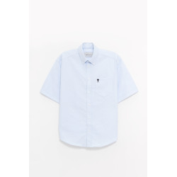 AMI BLEU CIEL BOXY ADC SHIRT